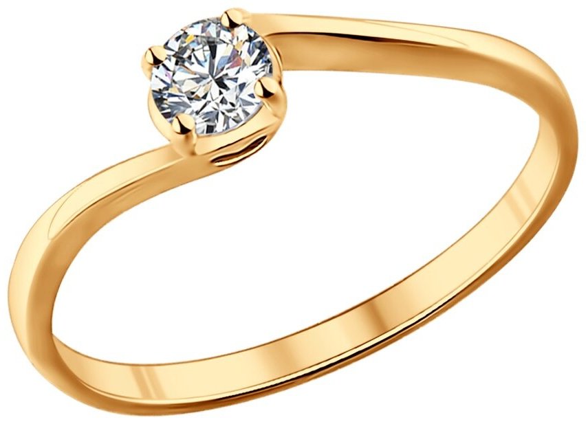 Кольцо SOKOLOV 89010132 размер 16.5 вес 1.07 г серебро, фианит Swarovski купить,16245