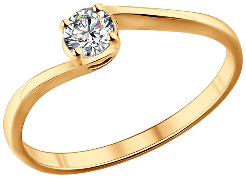 Кольцо SOKOLOV 89010132 размер 16.5 вес 1.07 г серебро, фианит Swarovski купить,16245