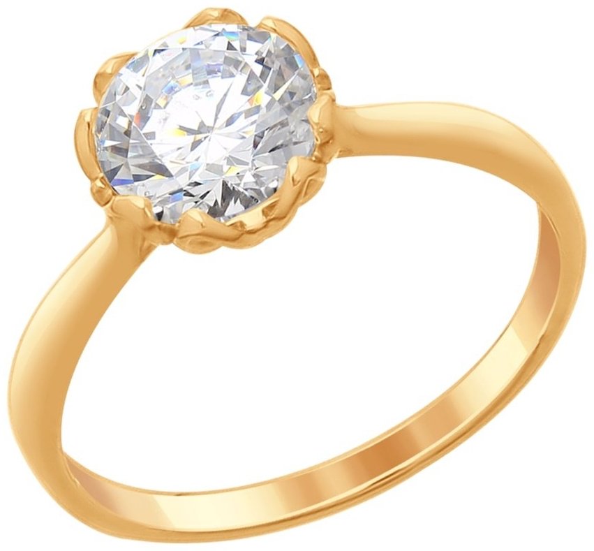 Кольцо SOKOLOV 89010102-sk10 размер 16.5 вес 1.69 г серебро, фианит Swarovski купить,12061