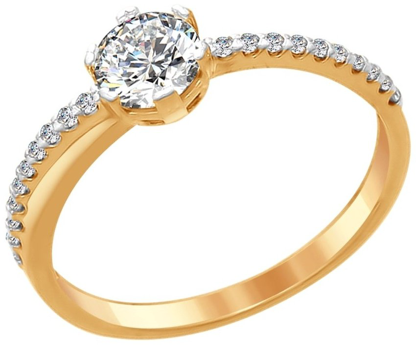 Кольцо SOKOLOV 89010074-sk8 размер 16 вес 1.59 г серебро, фианит Swarovski купить,17984