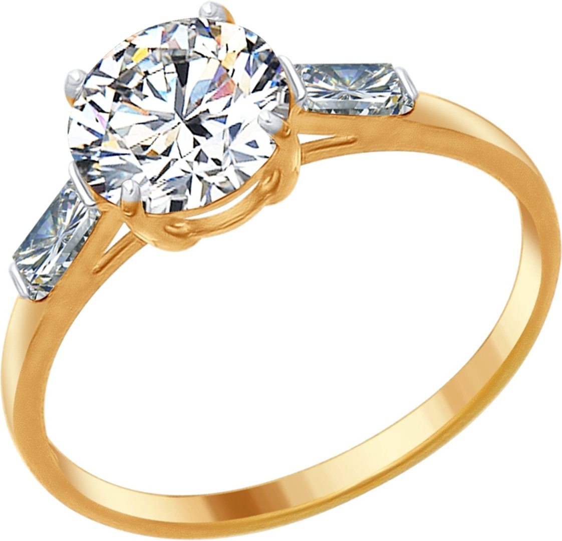 Кольцо SOKOLOV 89010083-2_02 размер 17.5 вес 2.02 г серебро, фианит Swarovski купить,15390