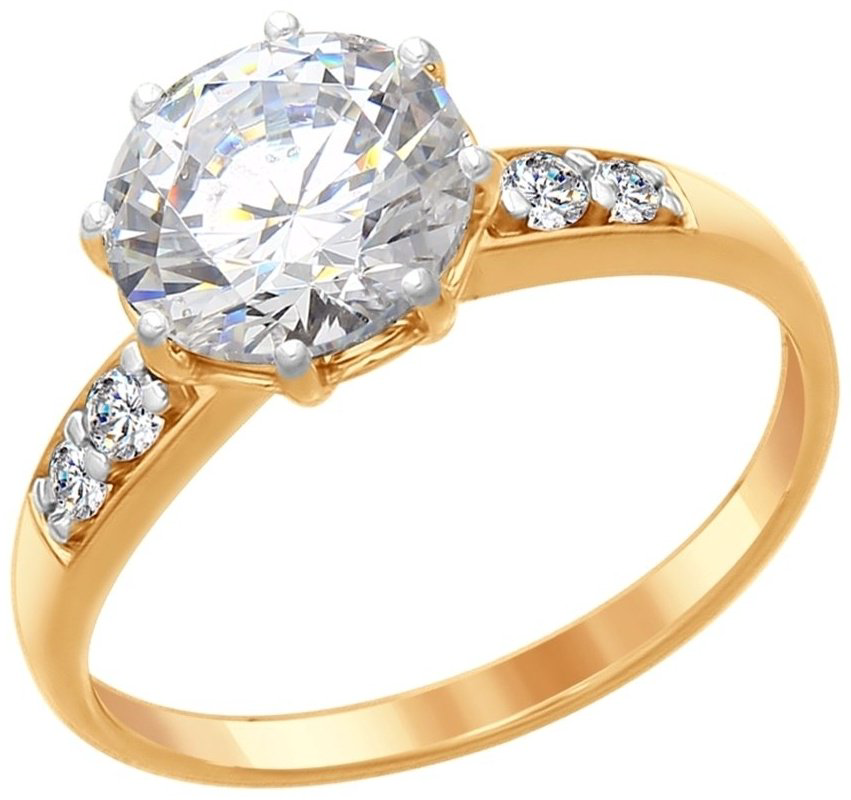 Кольцо SOKOLOV 89010085-2_25 размер 19.5 вес 2.25 г серебро, фианит Swarovski купить,16847