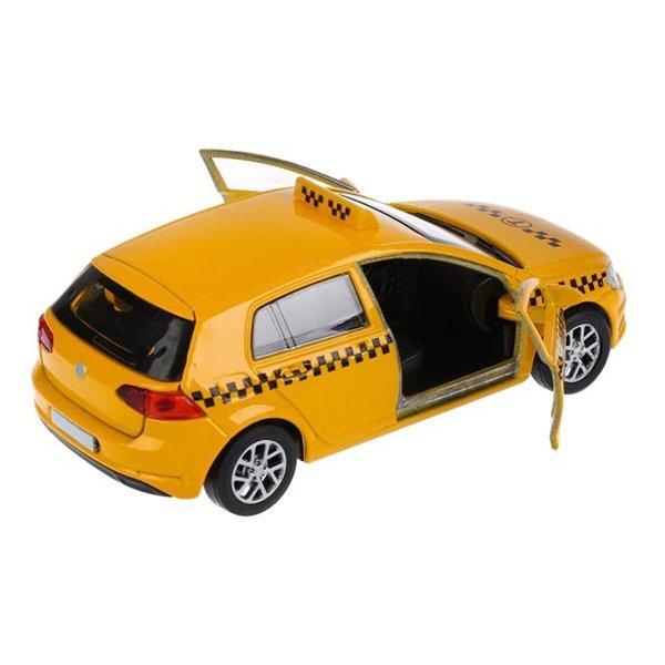 Машинка Технопарк  Volkswagen Golf такси 12см купить,NaN