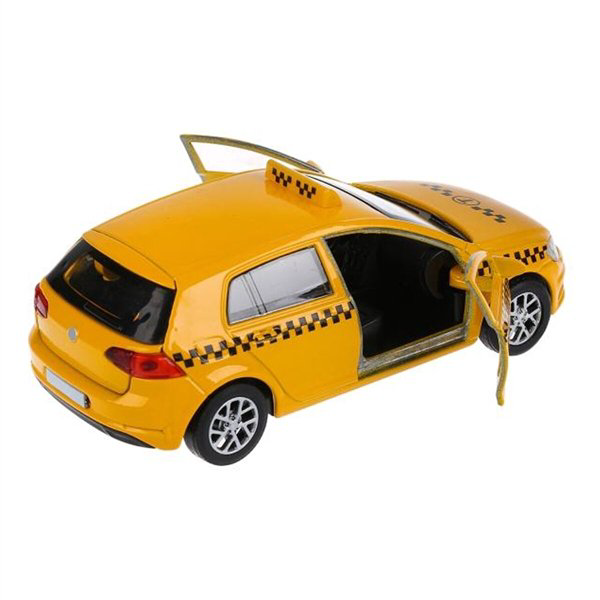 Машинка Технопарк  Volkswagen Golf такси 12см купить,NaN