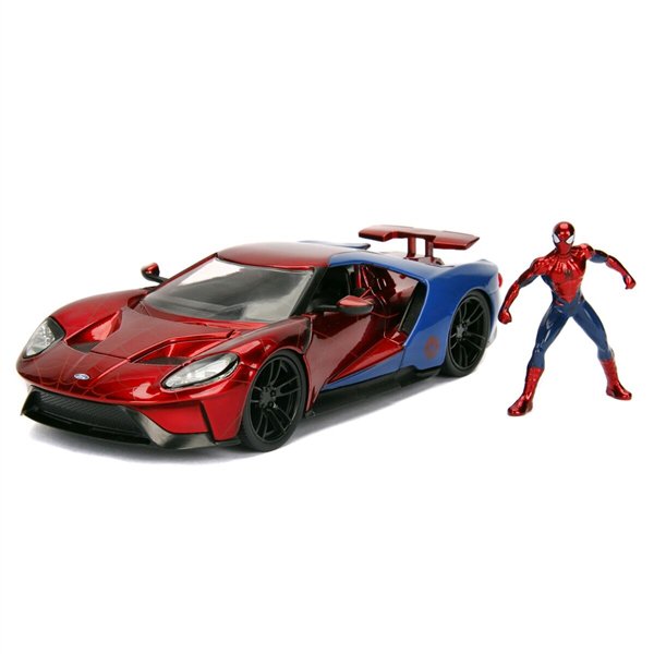 Игровой набор Jada Toys 1:24 Машина с фигуркой 2017 Ford GT&Spider-Man купить,NaN