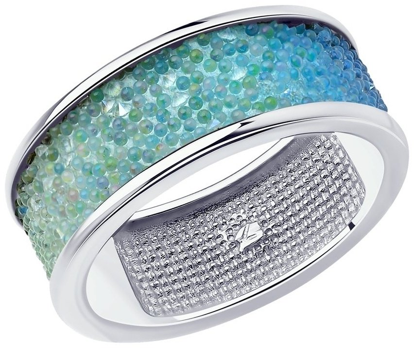 Кольцо SOKOLOV 94013460 4.74 г размер 18 вес 4.74 г серебро, кристалл Swarovski купить,36634