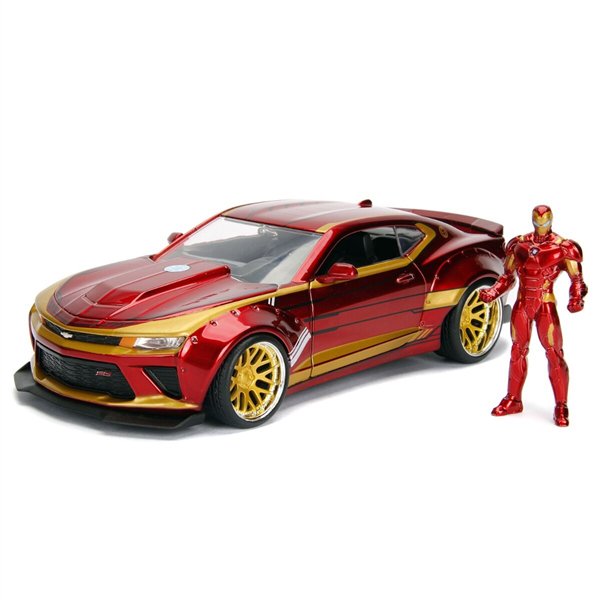 Игровой набор Jada Toys 1:24 Машина с фигуркой 2016 Chevy Camaro SS&Ironman купить,NaN