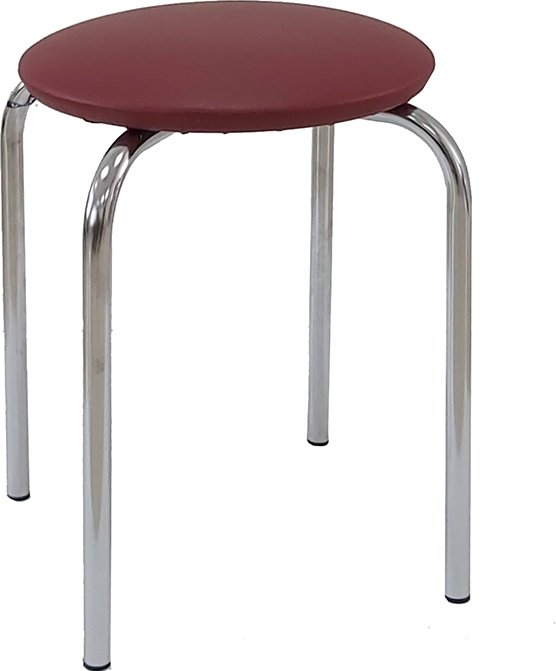 Стул Nowy Styl Chico chrome RU BOX-4 V-25 бордовый купить,NaN
