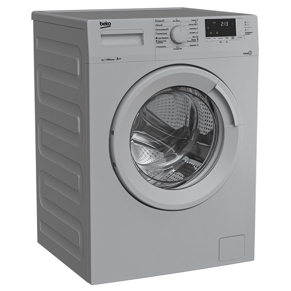 Стиральная машина Beko WSRE6512ZSS серая - ForteMarket Стиральная машина Beko WSRE6512ZSS серая купить,0
