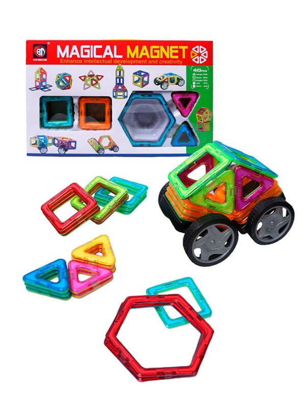 Конструктор  Magical Magnet 3D с усиленными магнитами 40 деталей купить,NaN