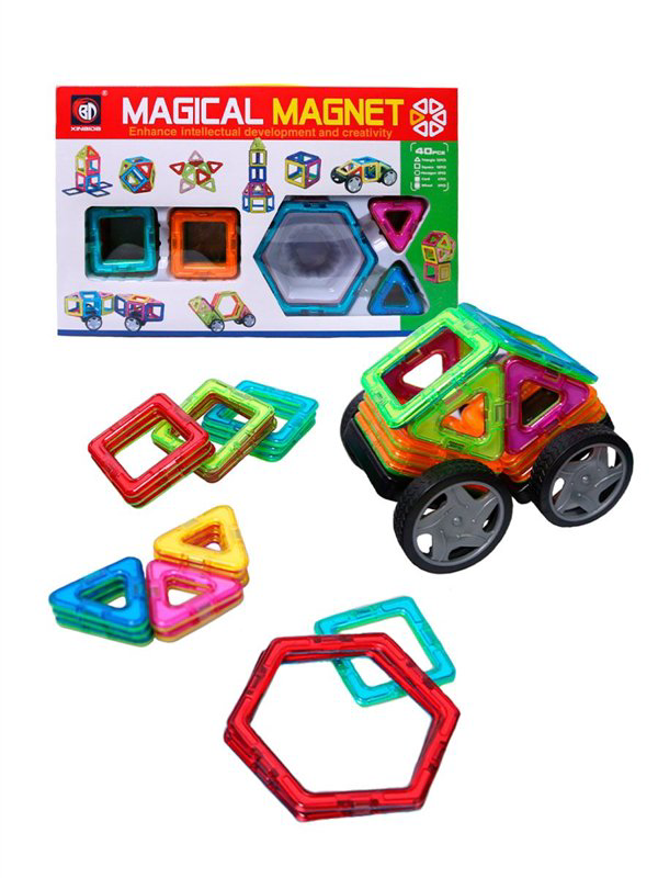 Конструктор  Magical Magnet 3D с усиленными магнитами 40 деталей купить,NaN