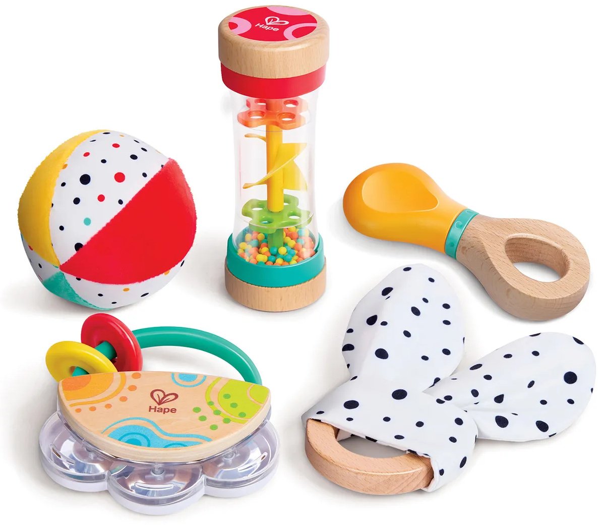 Набор Hape Набор погремушек Малышам 5шт купить,NaN