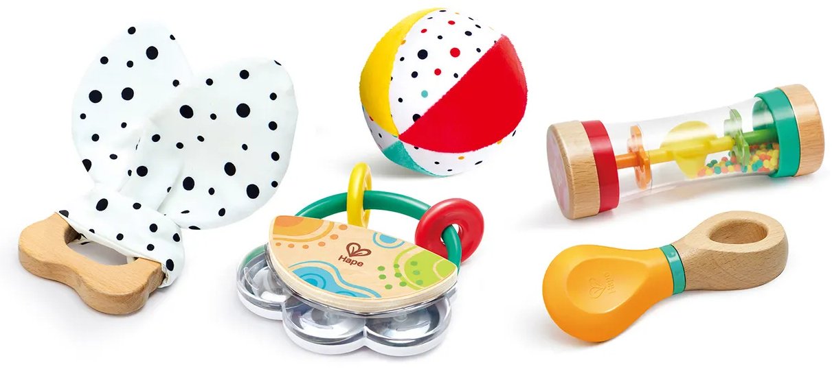 Набор Hape Набор погремушек Малышам 5шт купить,NaN