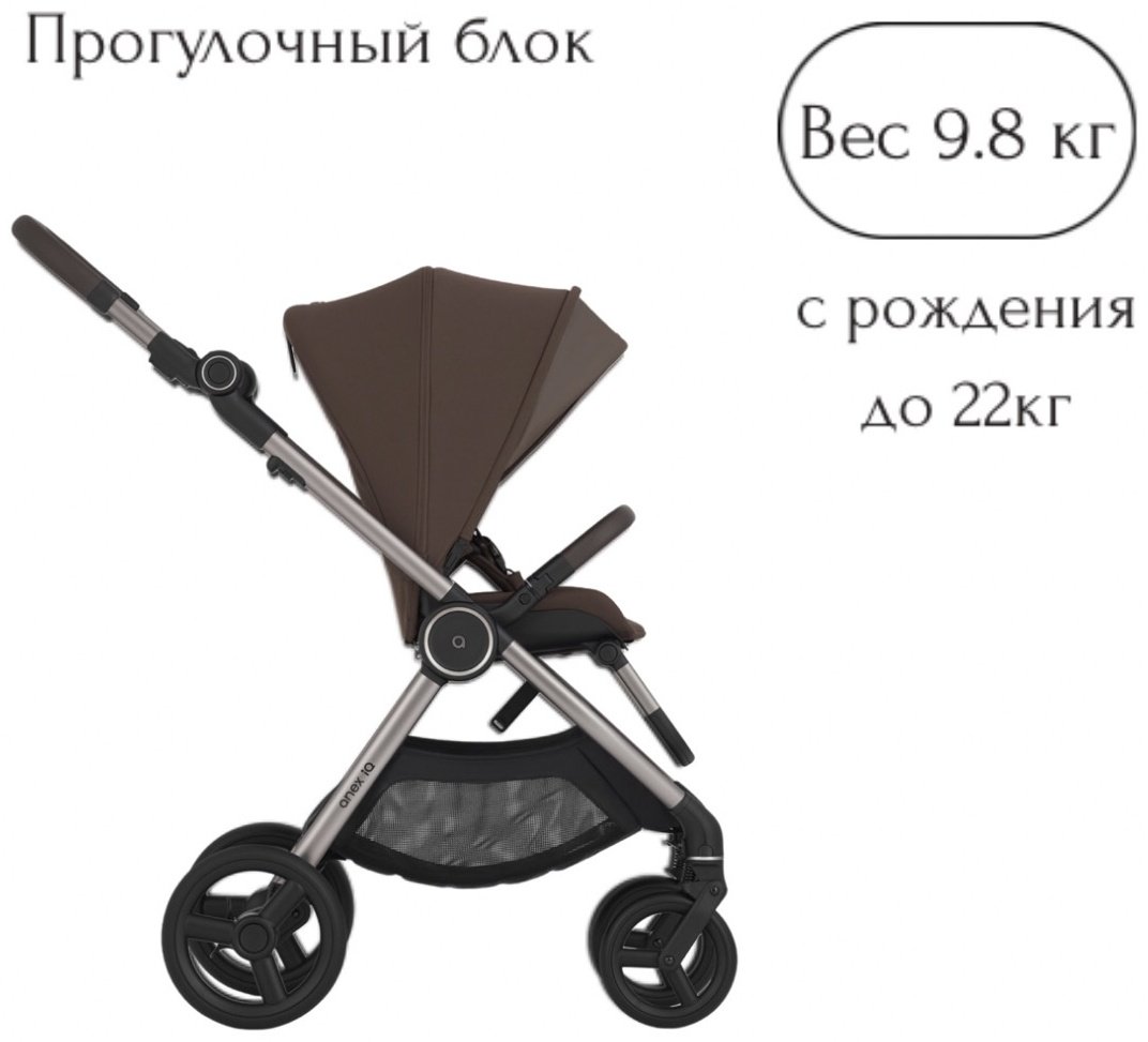 Коляска трансформер Anex IQ-28, коричневый