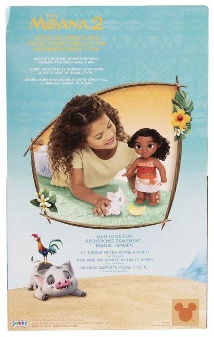 Кукла коллекционная Disney Moana 2 Little Sis Simea & Pua Моана 2 младшая сестра Симеа 28 см купить,NaN