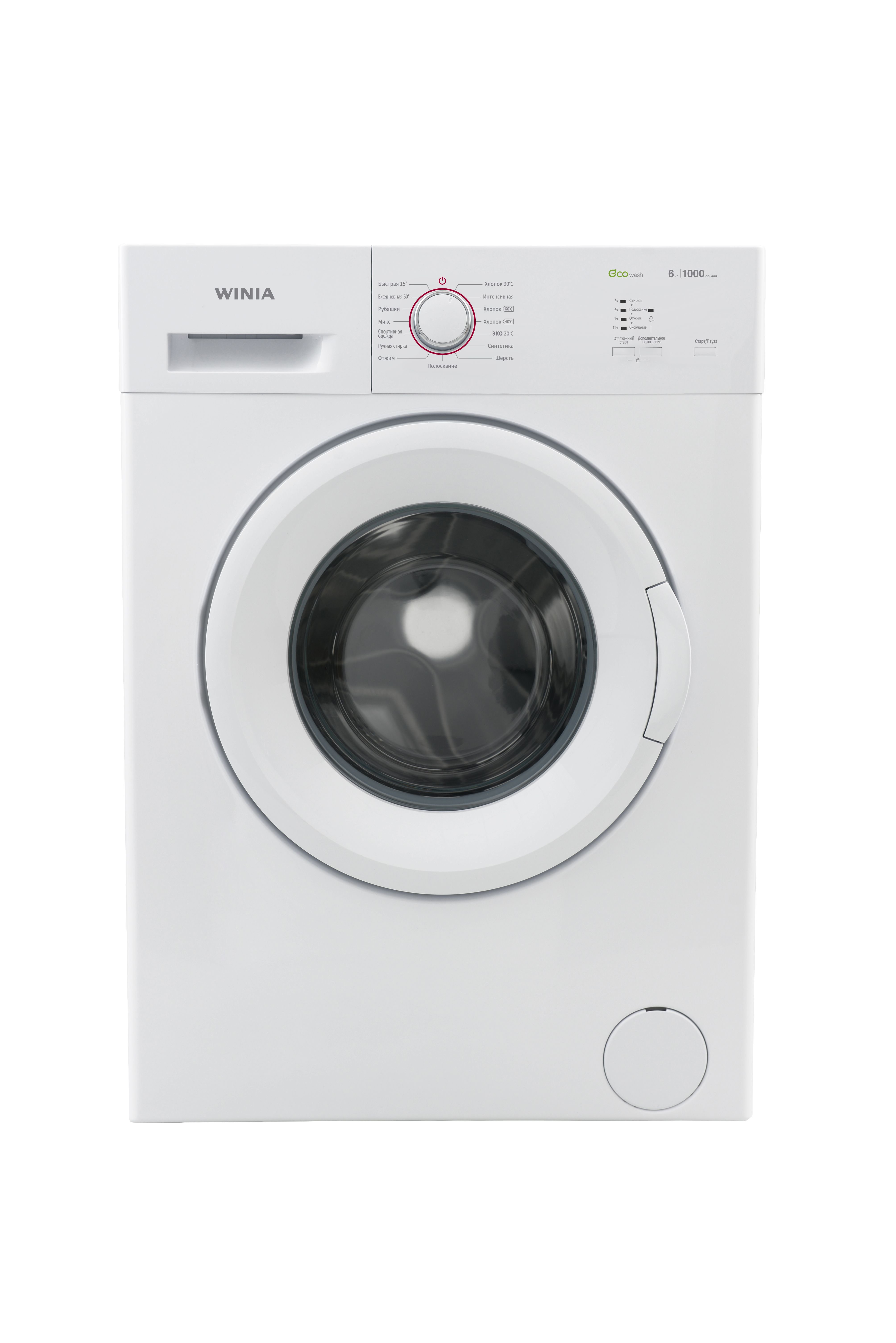 Стиральная машина Winia WMD-R610B1W белая купить,NaN