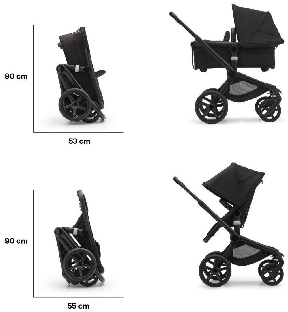 Коляска 2в1 Bugaboo Fox 5 complete BLACK/MIDNIGHT BLACK-MIDNIGHT BLACK