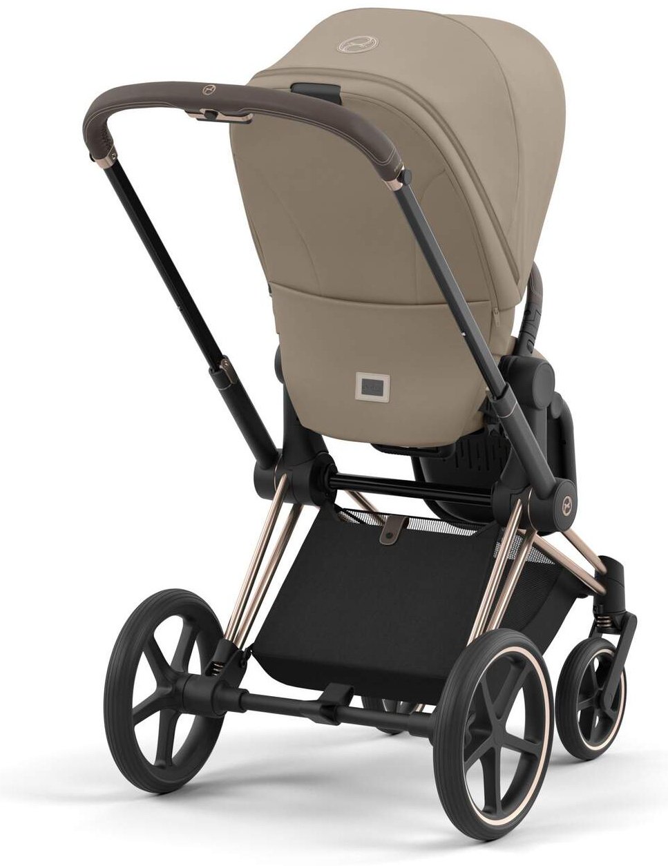 Коляска прогулочная Cybex Priam IV Cozy Beige на раме Rose Gold, бежевый