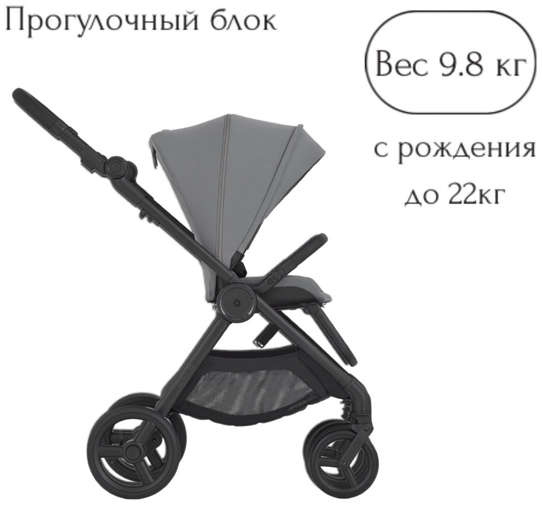 Коляска трансформер Anex IQ Basic Loft, серый