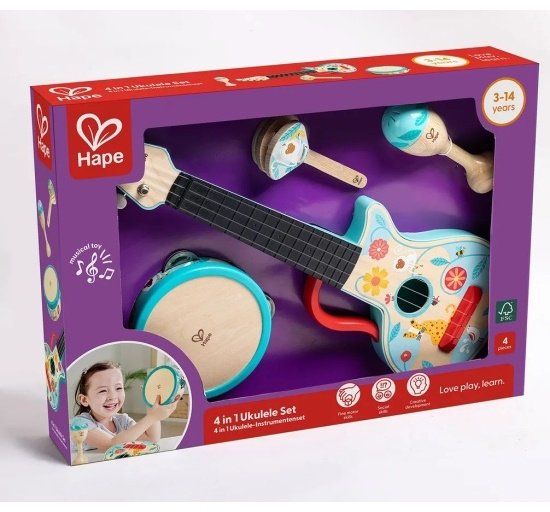 Набор Детский игровой набор музыкальных инструментов, 4в1 Hape E0638_HP купить,NaN