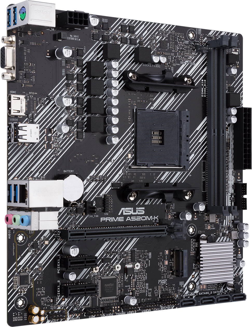Материнская плата Asus Prime A520M-K купить,0