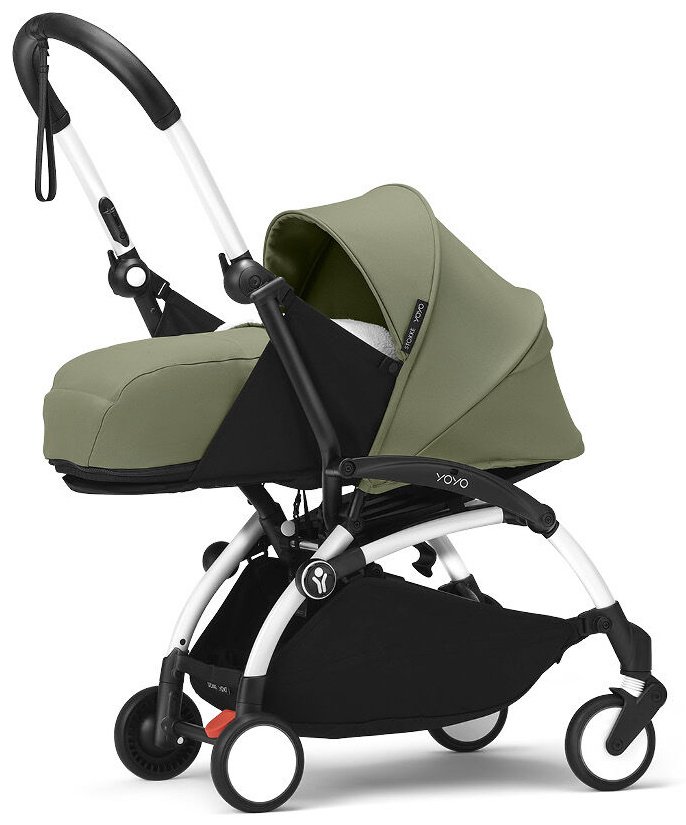 Коляска универсальная 2 в 1 Stokke 646001646411646211, белый, оливковый купить,NaN