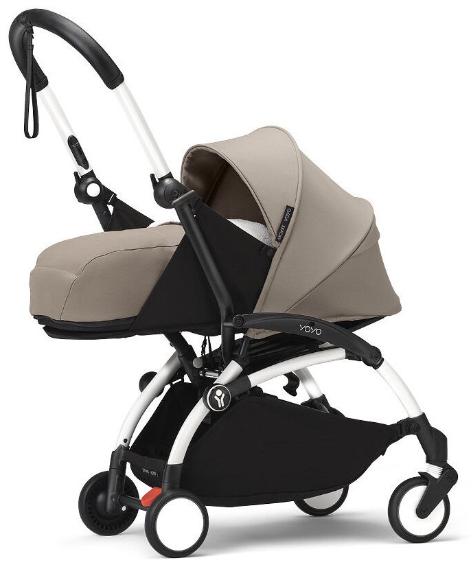 Коляска универсальная 2 в 1 Stokke 646001646404646204, белый, светло-коричневый купить,NaN