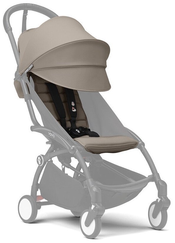 Коляска универсальная 2 в 1 Stokke 646001646404646204, белый, светло-коричневый купить,NaN