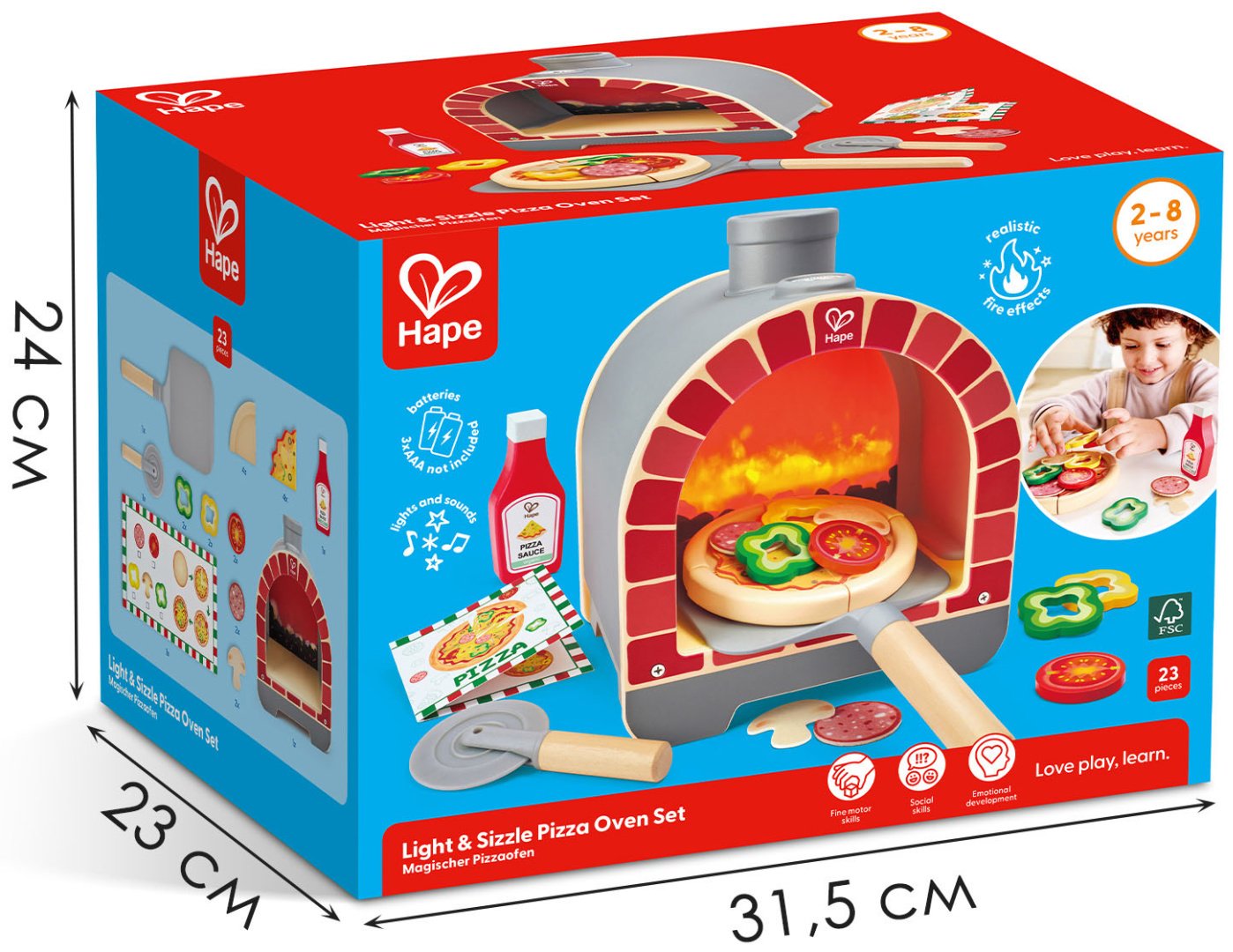 Набор Hape Печь для пиццы: купить,NaN