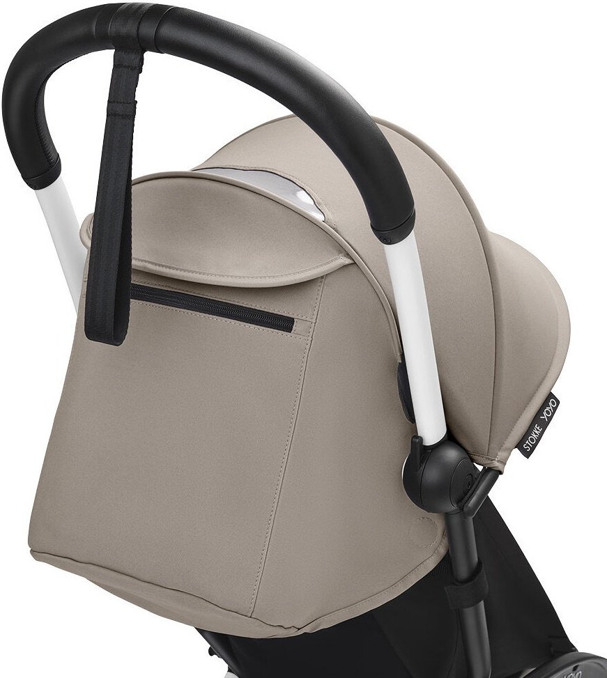 Коляска универсальная 2 в 1 Stokke 646001646404646204, белый, светло-коричневый купить,NaN