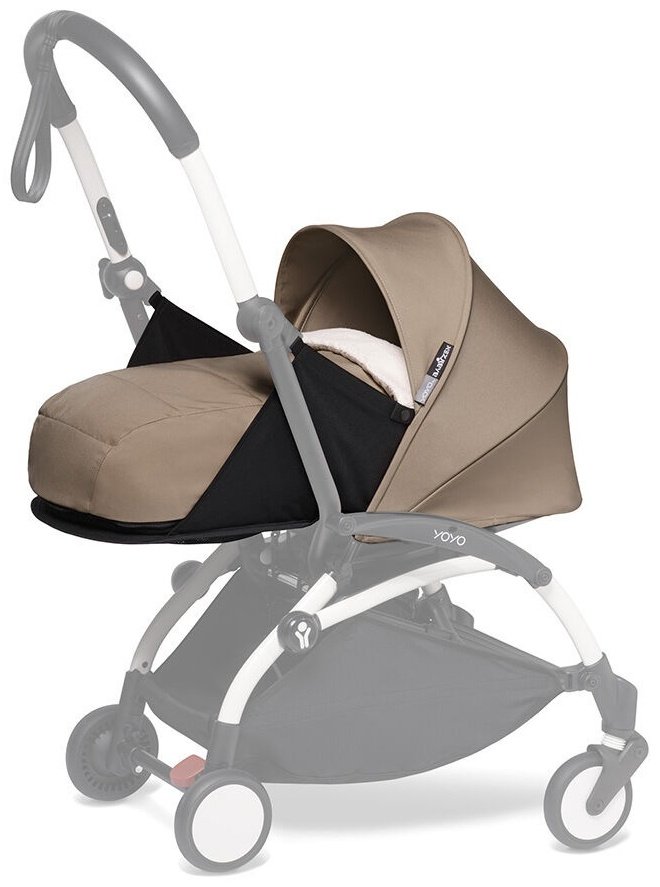 Коляска универсальная 2 в 1 Stokke 646001646404646204, белый, светло-коричневый купить,NaN