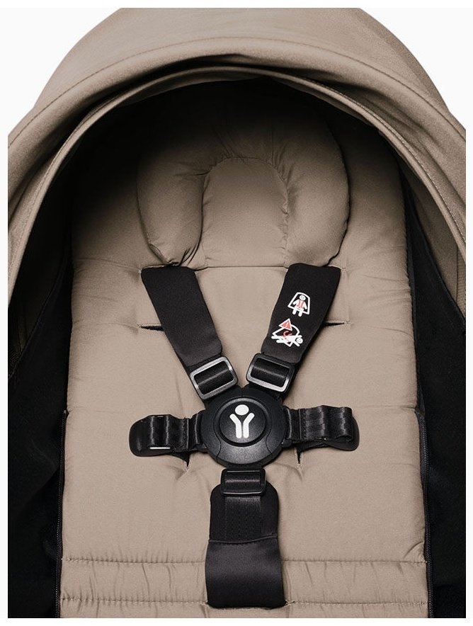 Коляска универсальная 2 в 1 Stokke 646001646404646204, белый, светло-коричневый купить,NaN