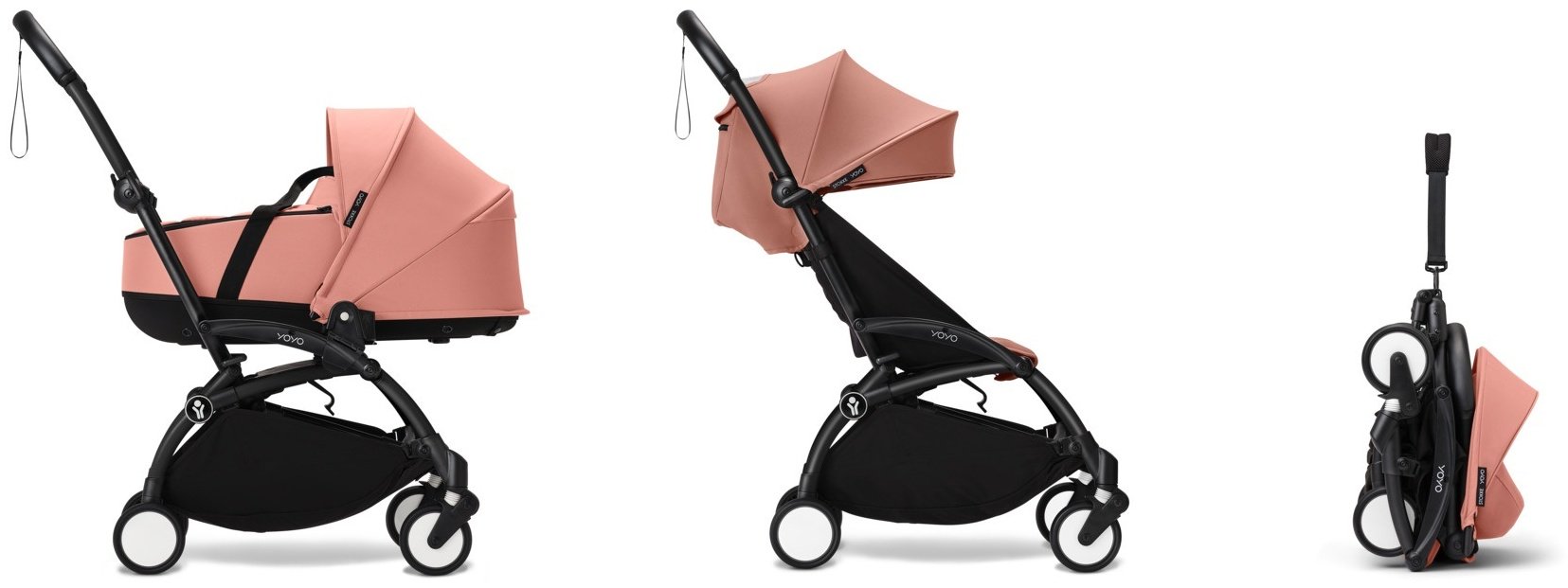 Коляска универсальная 2 в 1 Stokke YOYO3 646002/646406/646306, розовый