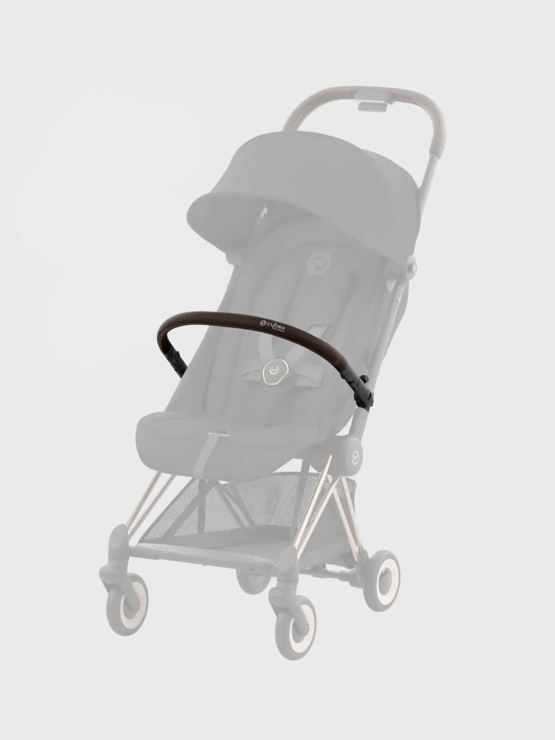Коляска прогулочная Cybex Coya Rosegold Sepia Black с дождевиком и бампером 522005601, черный купить,NaN