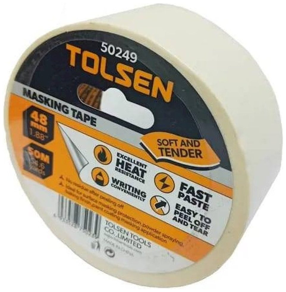 TOLSEN малярная лента 48 мм х 50 м, 1 шт