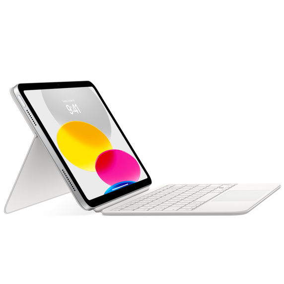 Чехол-клавиатура Apple для планшета Magic Keyboard Folio for iPad 10th generation Russian Model A2695 MQDP3RS/A серебристо-белая