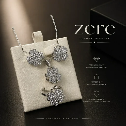 Набор Zere ZR290405 серебро 20.91гр 17.5р