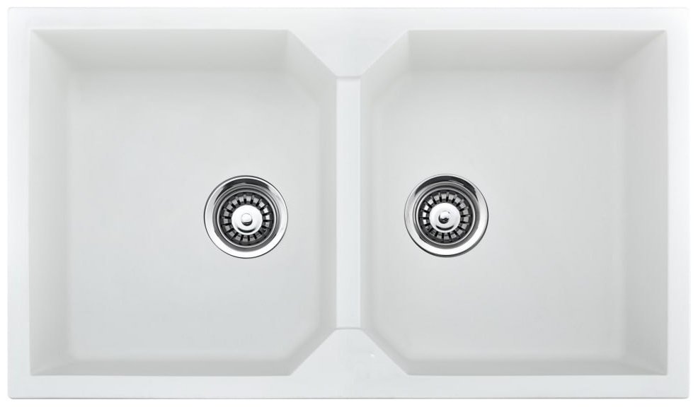 Кухонная мойка Hofmann SSDA8650WH/HF 50х86х21 см, гранит, тон белый купить,NaN