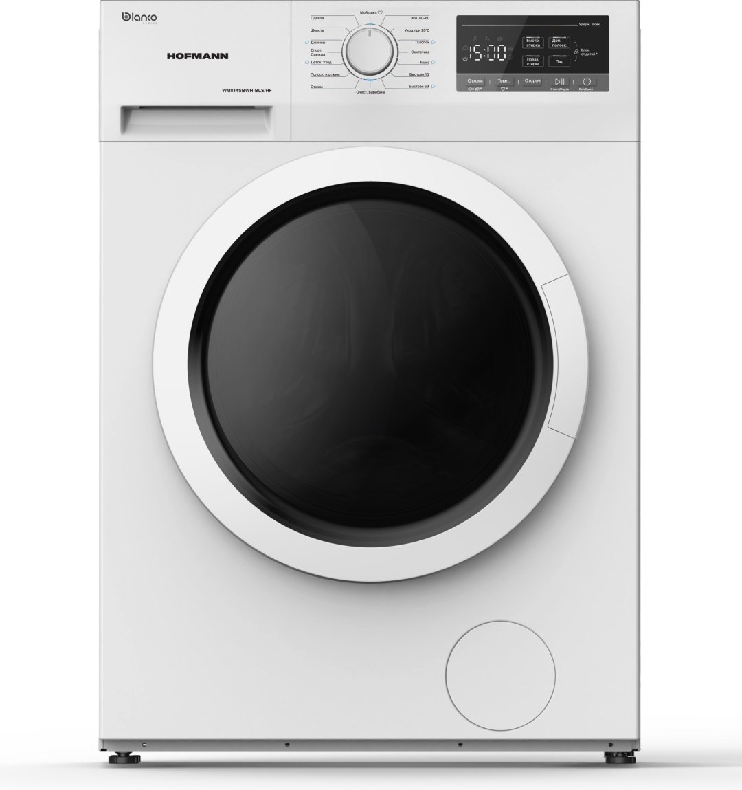 Стиральная машина Hofmann WM814SBWH-BLS/HF + HOFMANN TD8HPWH-BLS/HF+ стыковочный комплект белый
