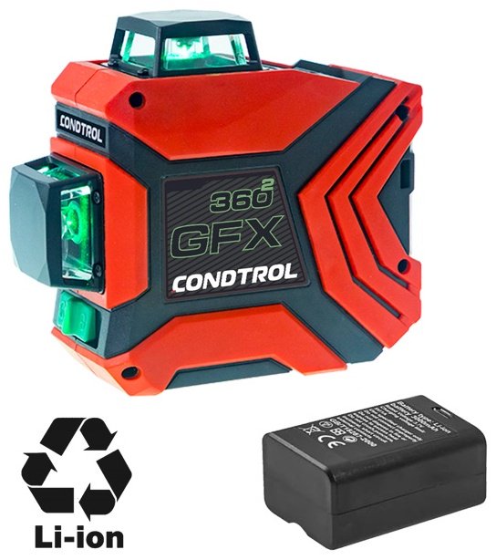 Лазерный уровень Condtrol линейный GFX360-2 1-2-229