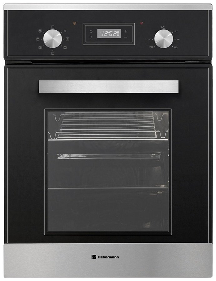 Духовой шкаф Hebermann HBBO 4507.2 X стальной купить,NaN