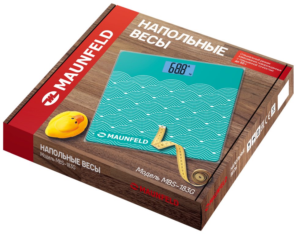 Напольные весы MAUNFELD электронные MBS-183G03 до 180 кг купить,NaN