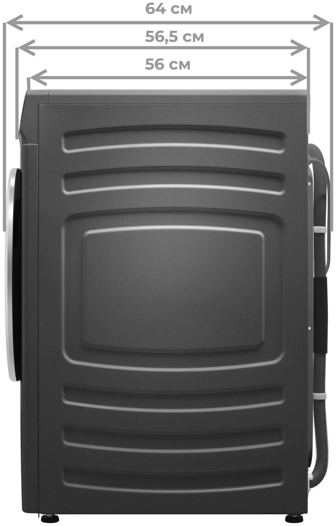 Стиральная машина MEFERI MFW121416GR COMFORT PLUS серый купить,NaN