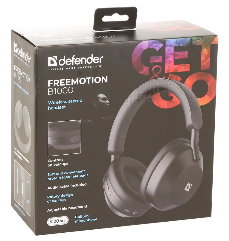 Наушники Defender FreeMotion B1000 Black