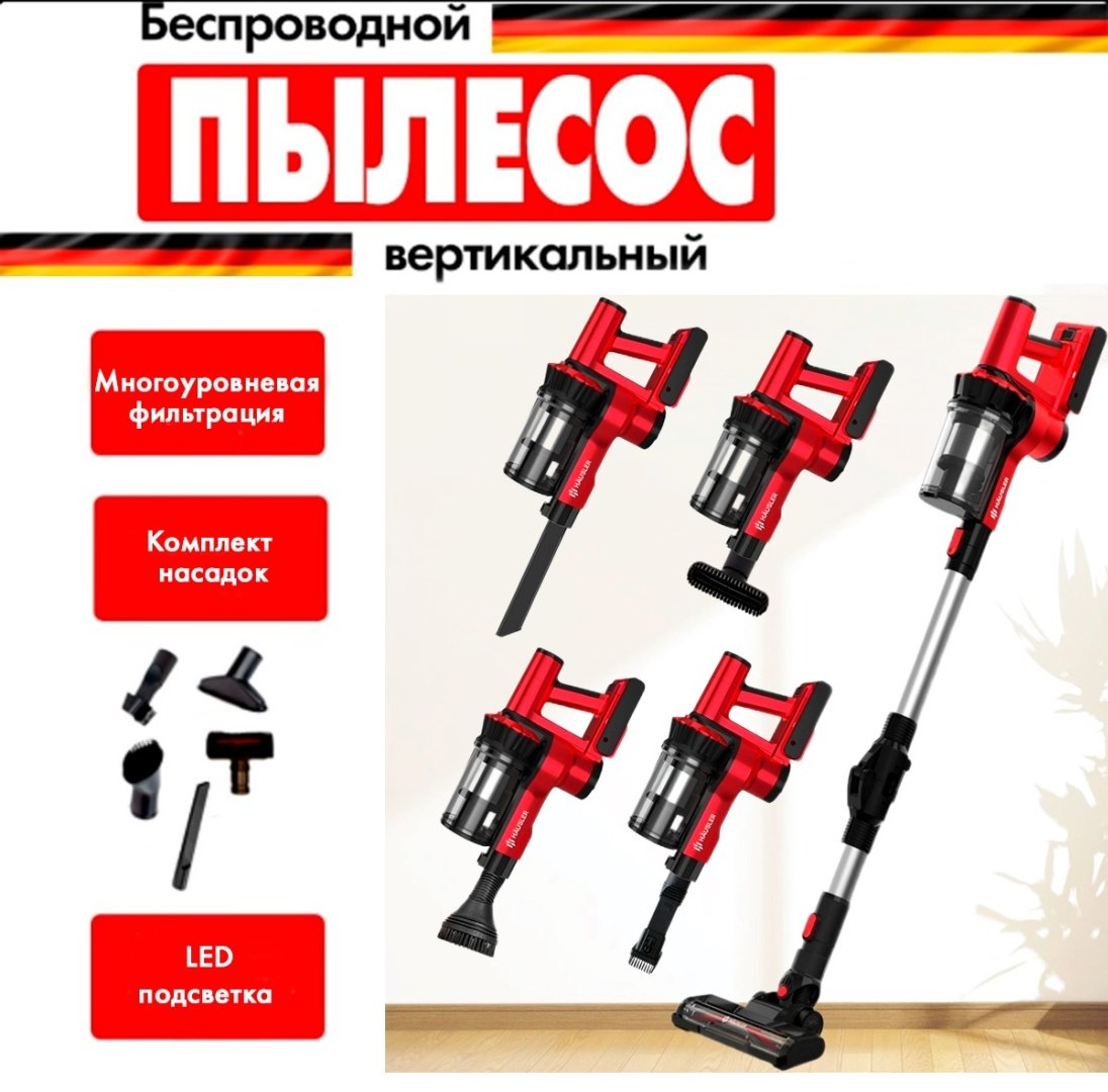 Пылесос HAUSLER Runway Jet i3 pro HLS-01FT0SCRBS RED красный купить,NaN