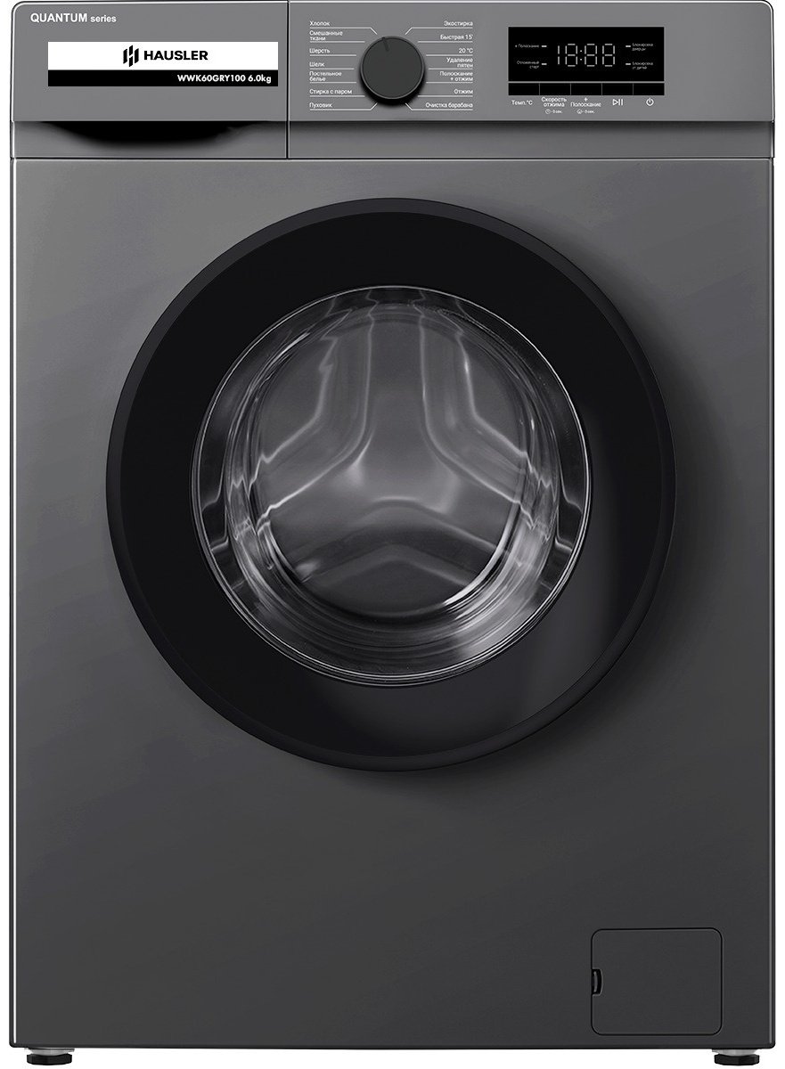 Стиральная машина HAUSLER WWK60GRY100 антрацит купить,NaN