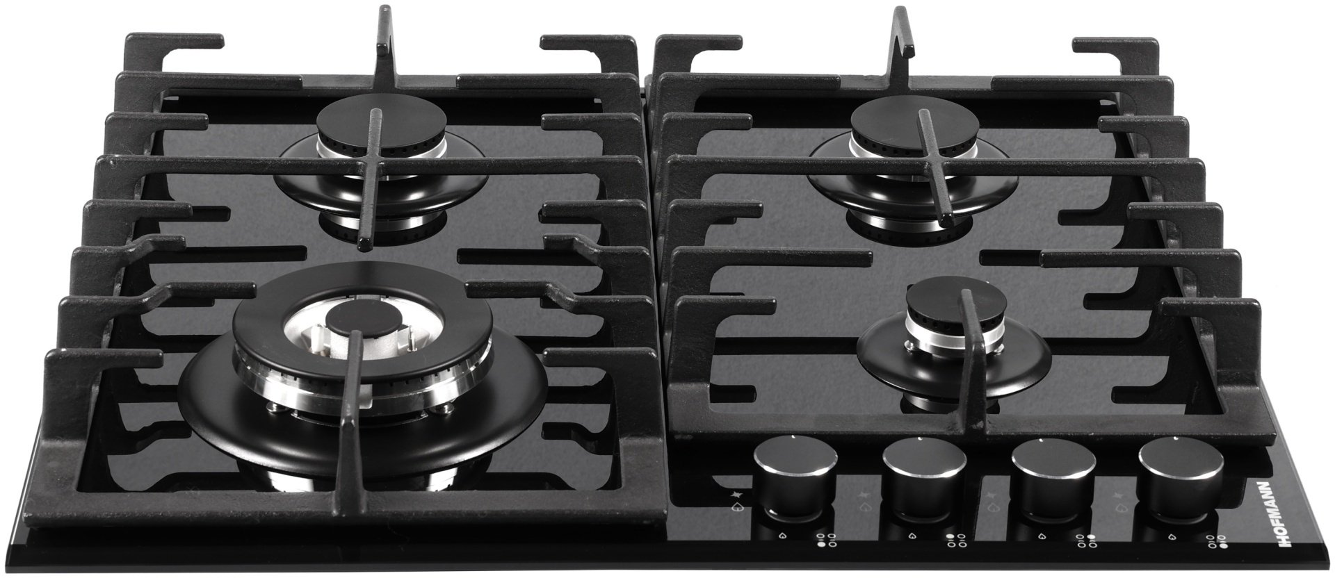 Духовой шкаф Hofmann OBS6103BG.3/HF черный + вытяжка HIB60BG1/HF + варочная поверхность CTBS641ABFG/HF
