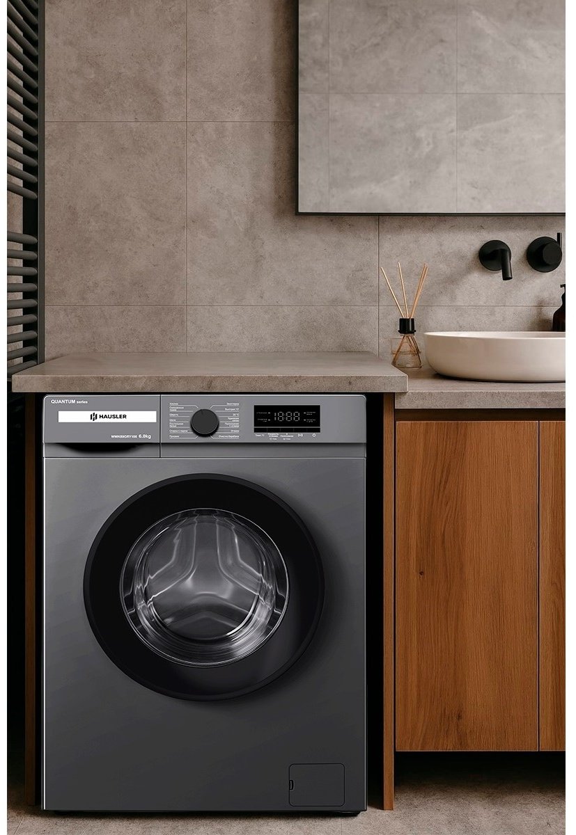 Стиральная машина HAUSLER WWK60GRY100 антрацит купить,NaN