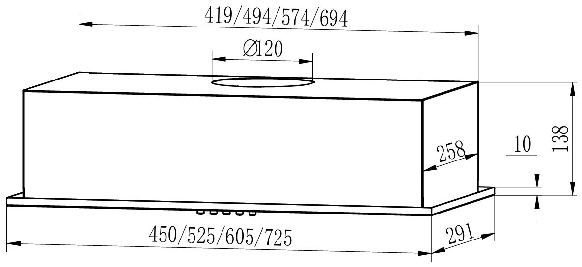 Вытяжка EXITEQ EX-1525 черный купить,NaN