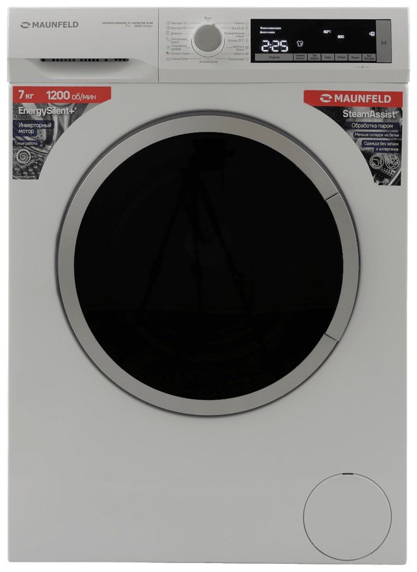 Стиральная машина MAUNFELD MFWM127WH200 ST INVERTER SLIM белый купить,NaN